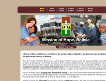 Tablet Screenshot of missionofhopebolivia.org